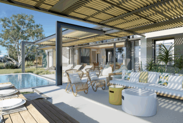 Villa de Luxe Bioclimatique sur Golf, Programme BASALTIK Neuf de Luxe à L'Ile Maurice TAMARIN / MORNE