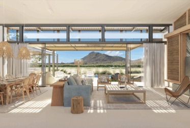 Villa de Luxe Bioclimatique sur Golf, Programme BASALTIK Neuf de Luxe à L'Ile Maurice TAMARIN / MORNE