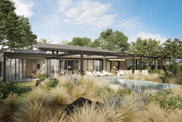 Villa de Luxe Bioclimatique sur Golf, Programme BASALTIK Neuf de Luxe à L'Ile Maurice TAMARIN / MORNE